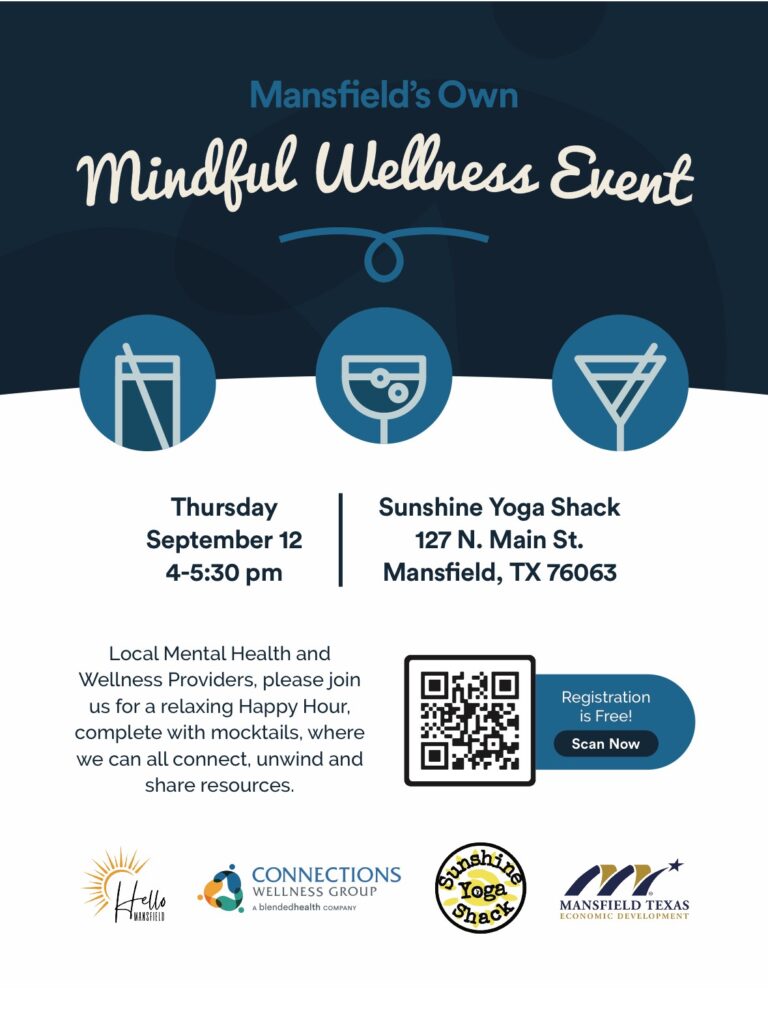 A poster for the mindful wellness event.